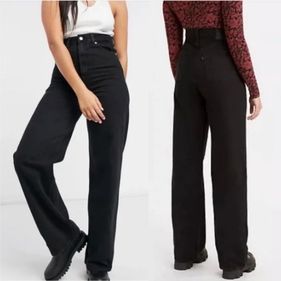 Levi's High Loose Jeans in Trainwreck Black - Picture 3 of 12